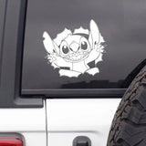 Car Styling Vinyl Sticker Stitch Is Peeping You Decals for Car Window Bumper Laptop Decoration, Bathroom Toilet Decal Decor