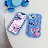 NEW Disney Stitch 3D Stereoscopic Phone Cases For iPhone Soft Silicone Drop-proof Cover