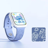 Disney Stitch Strap for Apple Watch Band 44mm 40mm 45mm 41mm 38mm 42mm Anime Silicone Sports Bracelet IWatch 8 Ultra 7 Se 6 5 3