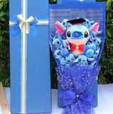 Disney Lilo Stitch Cartoon Flower Bouquet Plush Doll Stitch Graduation Bouquet Toy Valentine Birtdhay Wedding Party Gift
