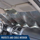 Stitch Print Car Sunshade for Windshield Automotive Sun Visor Protector SUV Truck Front Window Sun Shade Fold Auto Interior