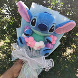 Plush Bouquet Cartoon Lovely Lilo and Stitch Stuffed Animals Doll Toys Valentine's Day Christmas Graduation Birthday Gifts