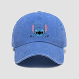 Disney Stitch Casual Hat  Anime Figures Baseball Caps Breathable Snapback Sun Hats Adjustable Peaked Cap Unisex Kids Gifts