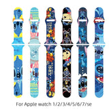 Disney Lilo & Stitch Silicone Apple Watch Band for iwatch  Cartoon Bracelet  for Apple Watch