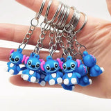 10PCS Kids Happy Birthday Party Favor Stitch Party Supply Mini Keychain Girl Boy Party Gift Pinata Filler Souvenir Cute Giveaway