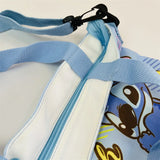 Disney Stitch Canvas Single-Layer Diagonal Backpack One-Shoulder Handle Bag with Detachable Shoulder Strap Mini Bag