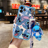 Cartoon Cute Blue Stitch Tpu Case For iPhone  Cover