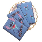 Disney Stitch Passport Cover Blue PU Leather Travel Passport Holder  Function Business Card Case with 3 card holder
