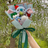 Disney Anime Stitch Plush Bouquet Stuffed Super Soft Kids Doll Christmas Birthday Valentine Graduation Gifts