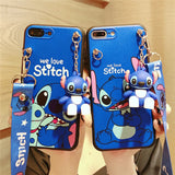 Stitch Phone Case With Holder Rope