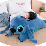 Hot Disney Stitch Plush Stuffed Doll Blue Kawaii Cartoon Animal Sofa Sleeping Soft Pillow Toys For Kids Girl Birthday Gift