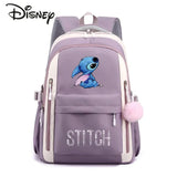 Disney Stitzer New Women's Backpack Fashion High Quality Student Backpack Cartoon Versatile Large Capacity Travel Backpack