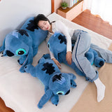 Hot Disney Stitch Plush Stuffed Doll Blue Kawaii Cartoon Animal Sofa Sleeping Soft Pillow Toys For Kids Girl Birthday Gift