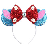 2024 Disneyland  Ears Headband Stitch  Hairband Girls Boys Festival Party Cosplay DIY Hair Accessories